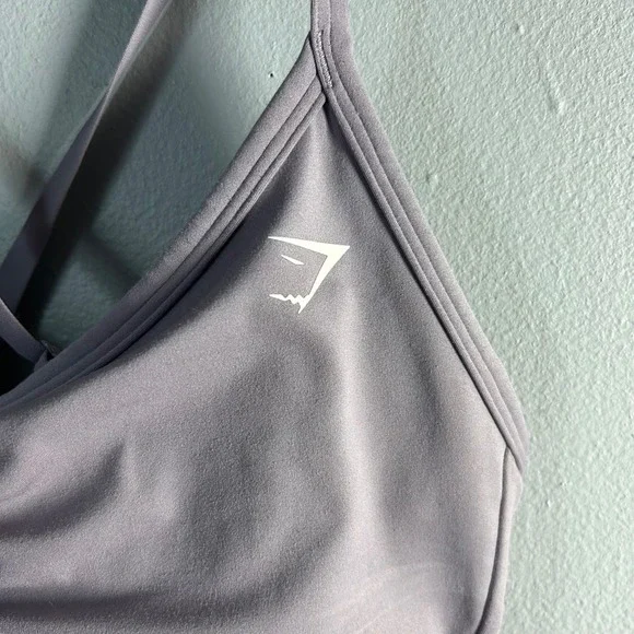 Gymshark Ruched Training Sports Bra Bundle Purple Pink 2 Pack Adjustable Straps - Picture 5 of 7